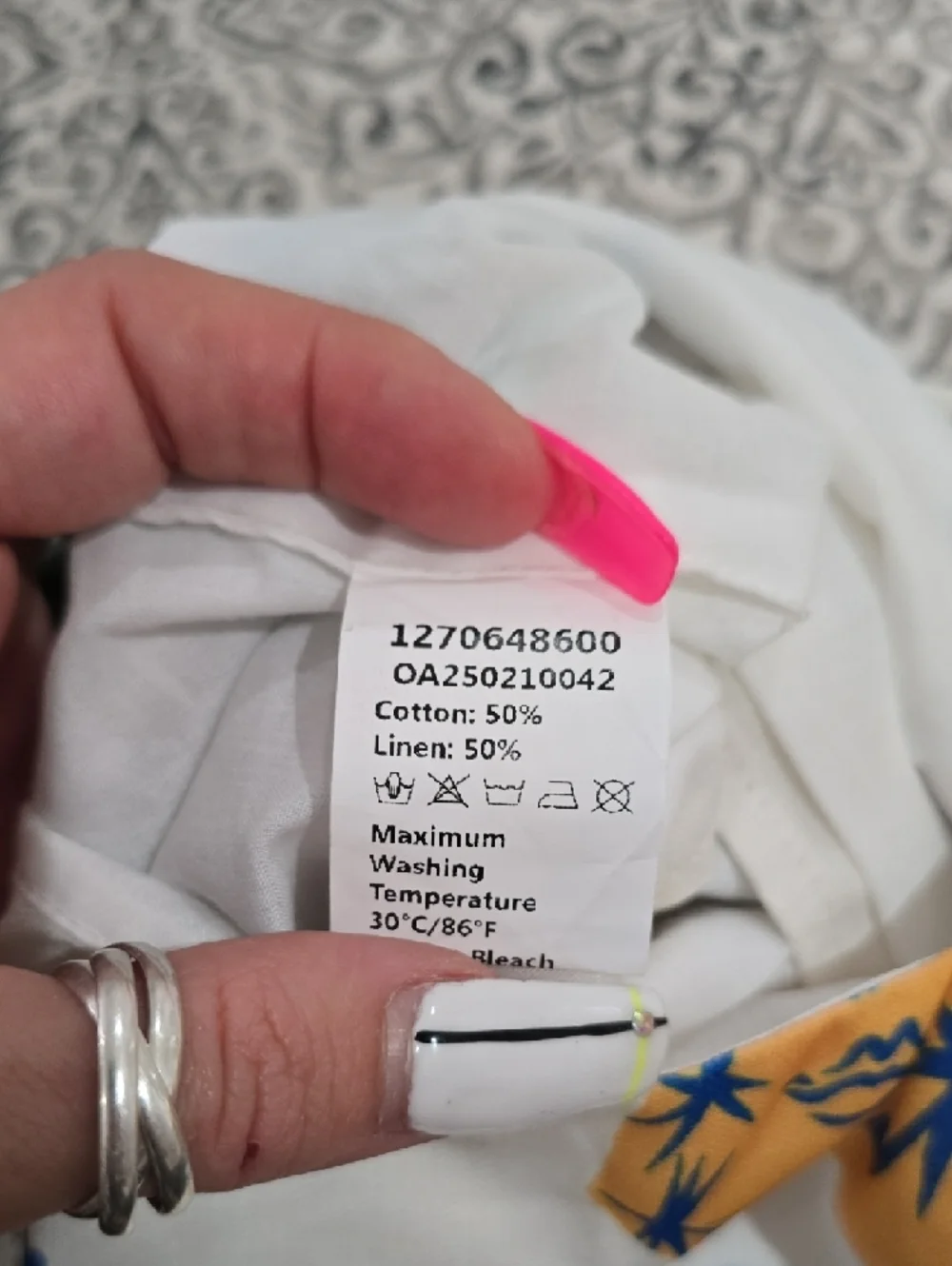 Commense White Multicolor Graphic Crop Top - Picture 6 of 8